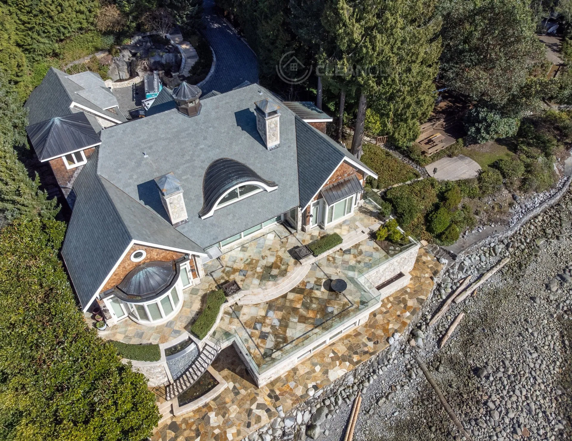 Natural Stone Roof Cleaning in Lions Bay